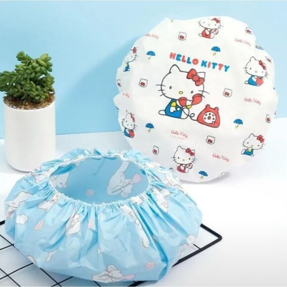 HELLO Kitty shower cap my melody Cinnamoroll Waterproof Cap - Picture 2 of 7